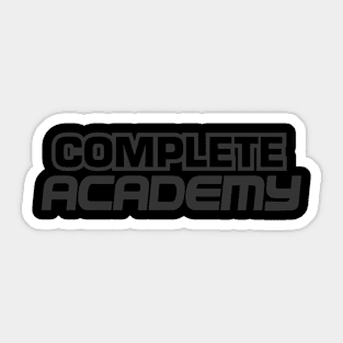 Complete Academy Blackout Logo Sticker